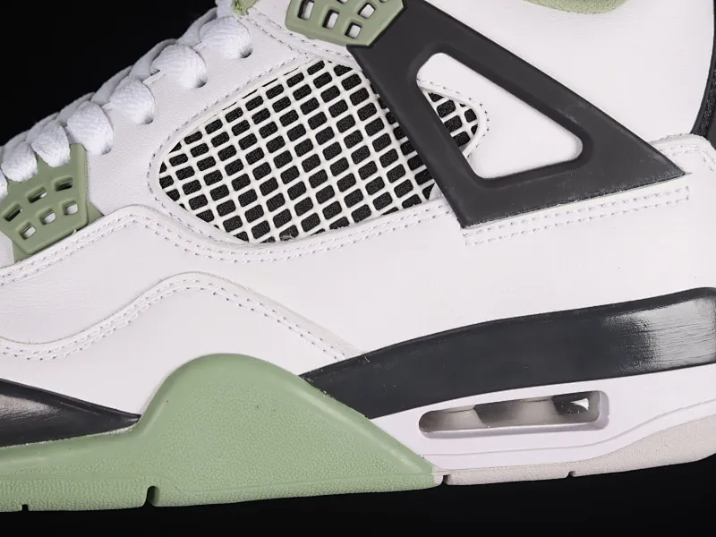 All categories Air Jordan Jordan series basketball shoes Air Jordan 4 X version Air Jordan 4 Retro "Seafoam" AJ4 Joe 4 white and green AQ9129-103